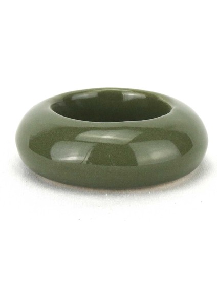 Seramik Tealight Mumluk – El Yapımı, Isıya Dayanıklı, Dekoratif Yuvarlak Mumluk