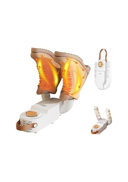 Xo Ayakkabı Kurutucu – 170W Güçlü, 360° Çevreleyen Sıcak Hava, & Deodorant Et