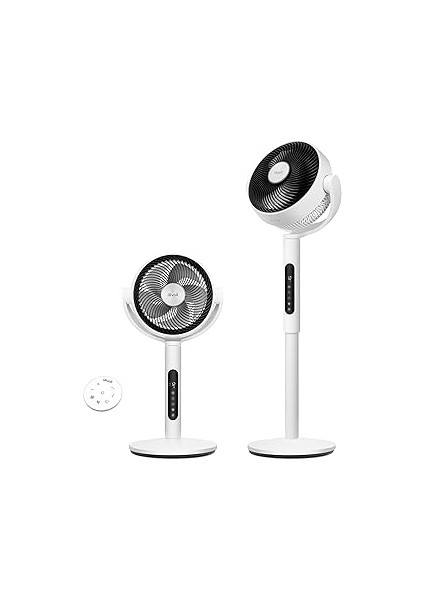 Levoit 20DB Ayaklı Fan, Sessiz, Sensörlü ve Uzaktan Kumandalı, Salınımlı, Saatte 2465 Metreküp Hava