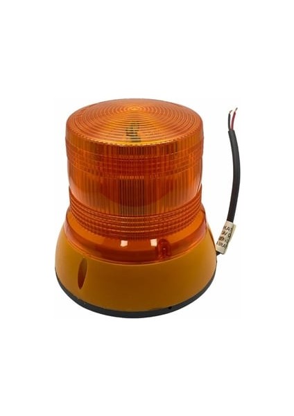 12V-24V Çakar Tepe Lambası Ledli Sarı (145*145 Mm) - TAS-060