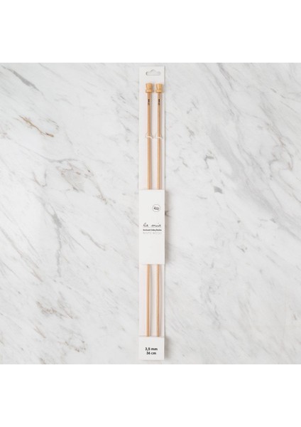 La Mia Whitewood 3.5 mm 36 cm Ahşap Örgü Şişi