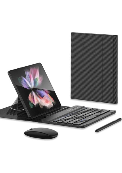 OMR02 Universal Universal Kılıf Fold Klavye - Karbon Siyah