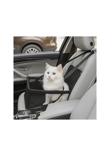 Araç Oto Ön Koltuk Evcil Hayvan Kedi ve Köpek Seyahat Taşıma Çantası Puseti Koltuk Çanta –
