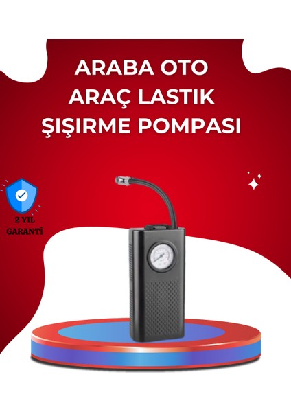 USB Şarjlı Kompakt Elektrikli Hava Kompresörü 3000 Mah