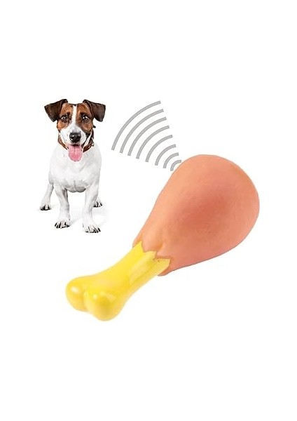Köpekler Için Tavuk Budu Kışkırtıcı Sesli Oyuncak Sevimli Eğitici Eğlenceli