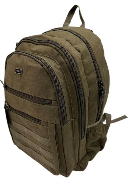 Haki Büyük Boy Kanvas Sırt Çantası