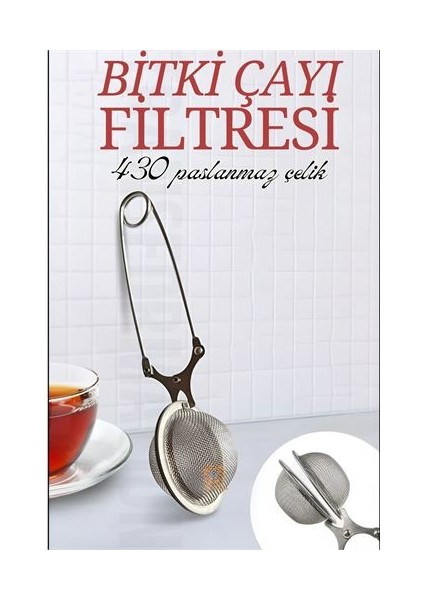 Kıskaçlı Bitki Çayı Filtresi Top Çay Demliği Çay Filtresi Maşası