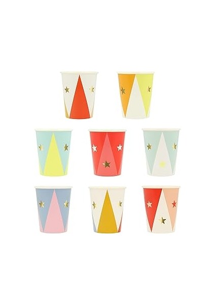 Meri Meri - Circus Cups - Sirk Bardaklar (X8)