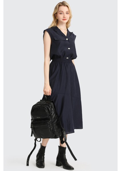 Barcelona Günlük Çok Cepli Orta Boy Kadın Sırt Çantası 1872 Beyaz fırsatları