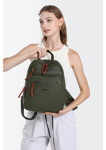 Barcelona Günlük Orta Boy Spor Çok Cepli Kadın Sırt Çantası 1928 Bej fırsatları