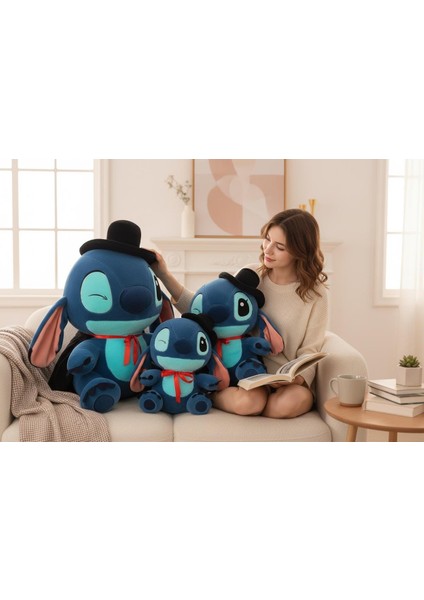 Pelerinli Şapkalı Stitch Premium Peluş 3- Boy Seçeneği Peluş Oyuncak Sevgiliye Özel Hediye Ayıcık