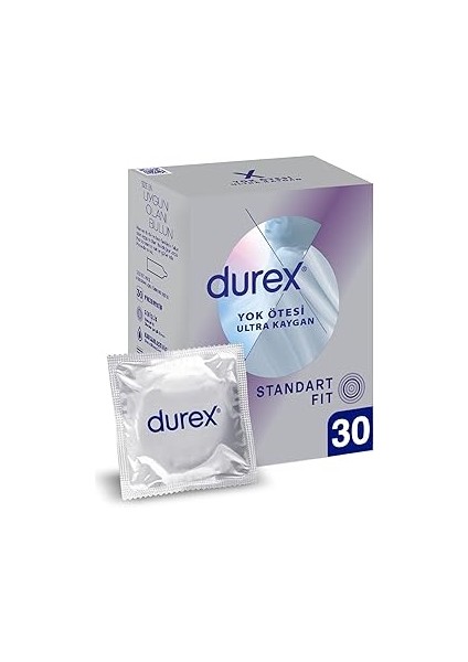 Durex Yok Ötesi Kaygan Ince Prezervatif 30'lu