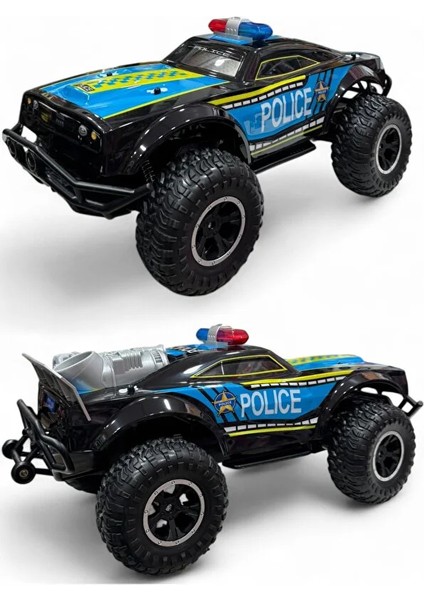 Uzaktan Kumandalı Şarjlı Sesli Işıklı Süspansiyon Sistemli 12 Km/h Yapan Rc Polis Arabası 48 cm fiyatları