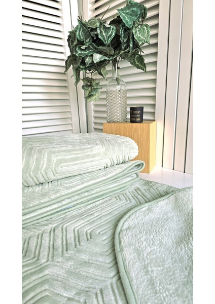 Tek Kişilik Battaniye Kalın Embos Antrasit