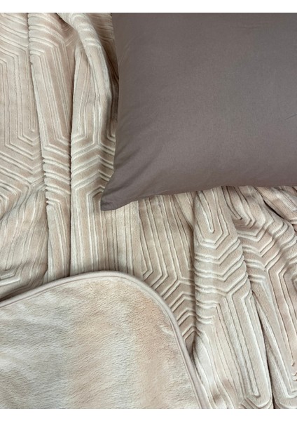 Tek Kişilik Battaniye Kalın Embos Antrasit