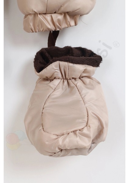 Yeni Patikli Içi Peluş Eldivenli Kapüşonlu Çocuk Kar Kışlık Erkek Bebek Astronot Tulum Kozmonot Mont fırsatları