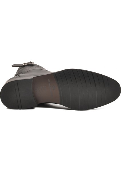 Siyah Içi Dışı Hakiki Deri Fermuarlı Erkek Klasik Bot 3312 M indirimleri