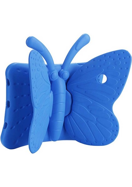 Galaxy Tab A8 10.5 SM-X200 (2021) Uyumlu Vlmt Butterfly Standlı Tablet Kılıf-Mavi