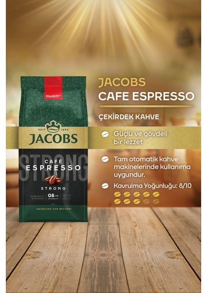 Cafe Espresso Strong Çekirdek Kahve 500 gr x 2 Adet modelleri