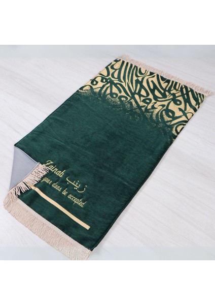 Kişiselleştirilmiş Isme Özel Lüks Kalın Seccade, Kuran, Tesbih, Hediye Seti, Ramazan Hediyelik modelleri