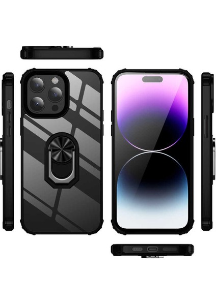 iPhone 14 Pro Uyumlu Vlmt Mola Kapak-Siyah modelleri