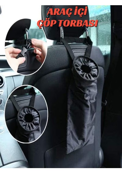 Araba Atık Kutusu Araç Içi Arka Koltuk Çöp Kovası Otomobil Çöp Kovası Oto Çöp Kutusu