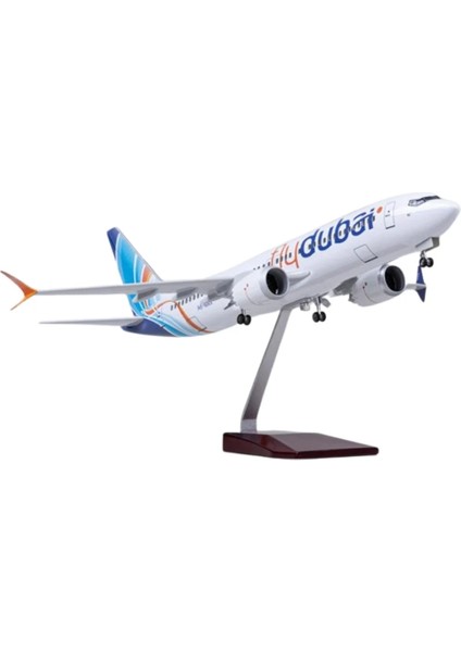 1/85 Ölçekli Boeing 737 Max “fly Dubai” 47 cm Model Uçak Maketi