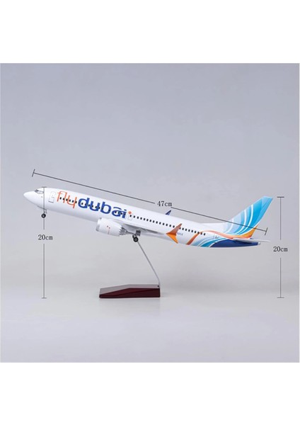 1/85 Ölçekli Boeing 737 Max “fly Dubai” 47 cm Model Uçak Maketi modelleri