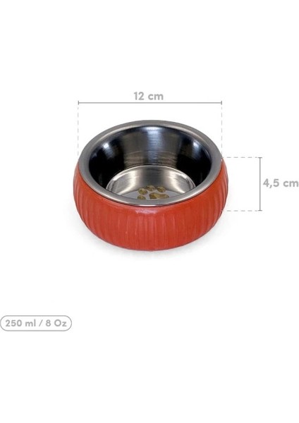 Buğz Mikopet Organik Seramik Mama Kabı Kiremit