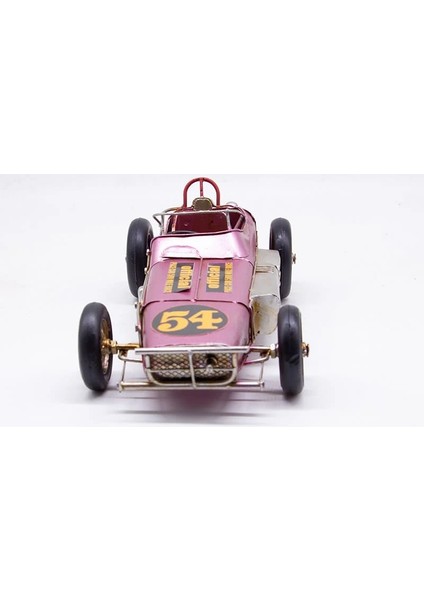 Dekoratif Metal Yarış Arabası 54 Numara modelleri