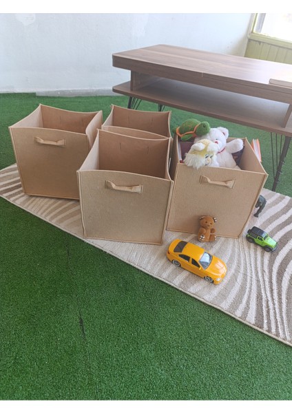 4 Lü Set 3mm Kalın Keçe Dolap Içi Düzenleyici Çocuk Oyuncak Kutusu Organizer fiyatları