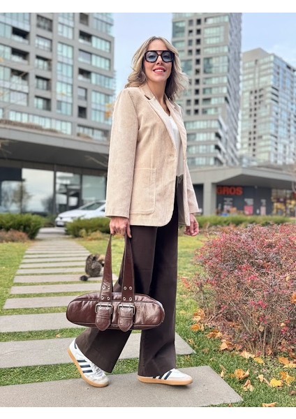 Tek Düğme Kadife Ceket fiyatları