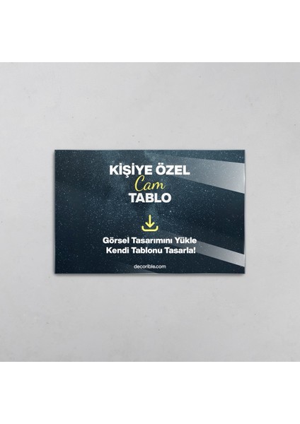 Kişiye Özel Cam Tablo Baskı Yatay