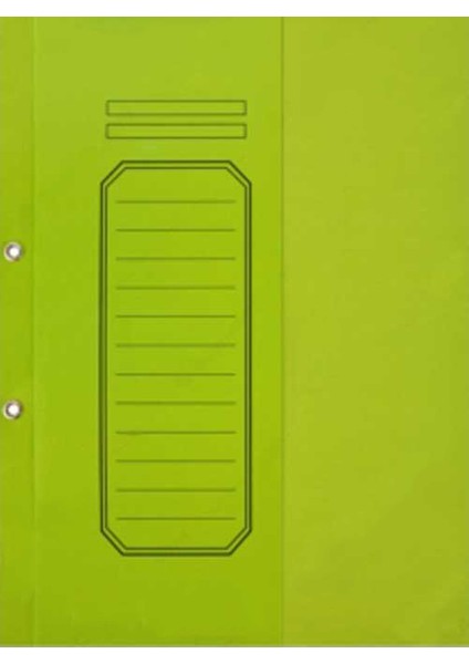 Telli Dosya Karton Yarım Kapak Lüx Yeşil 25 Li