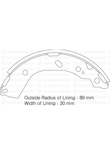Sangsın SA132 Arka Kampana Pabuç Balata Hyundaı Getz 1.1l 1.3l 1.4l Benzinli 1.5l Crdi Dizel 02-09 583051CA00-583051CA10