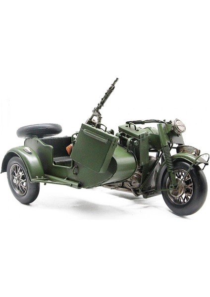 Dekoratif Metal Askeri Sepetli Motor