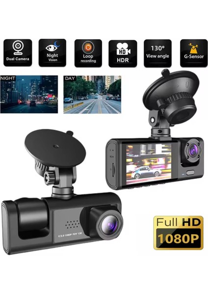 3 Kanal Araba Dvr Hd 1080P 3 Lensli Araç Içi Kameraüç Yönlü Kamera Dvr Araç Kamera fiyatları