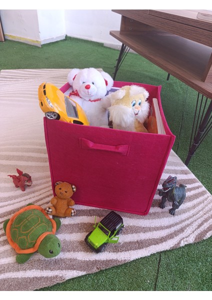 3mm Kalın Keçe Dolap Içi Düzenleyici Çocuk Oyuncak Kutusu Organizer