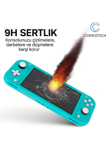 Nintendo Switch Lite Uyumlu Temperli Kırılmaz Cam – 9h Sertlik, Çizilme Karşıtı, Parmak Izi Önleyici, Kolay Uygulama fiyatları