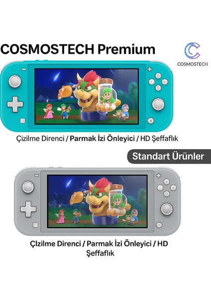 Nintendo Switch Lite Uyumlu Temperli Kırılmaz Cam – 9h Sertlik, Çizilme Karşıtı, Parmak Izi Önleyici, Kolay Uygulama modelleri