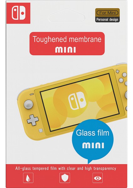 Nintendo Switch Lite Uyumlu Temperli Kırılmaz Cam – 9h Sertlik, Çizilme Karşıtı, Parmak Izi Önleyici, Kolay Uygulama