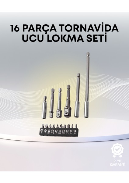 Metal Gövdeli 16LI Bits Seti Çok Fonksiyonlu Tamir Aleti
