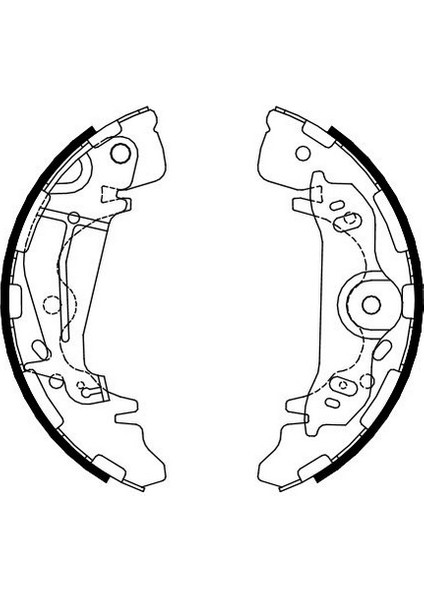 Sangsın SA130 Arka Kampana Pabuç Balata Hyundaı Starex 2.5l D4BH Tc. Tcı Panelvan 03-08 583054AA30-583054HA00-583054AA20