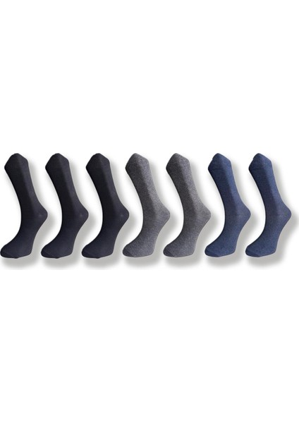 7'li Paket ,düz(Desensiz) 3 Çift Siyah, 2 Çift Antrasit , 2 Çift Indigo Renk , Erkek Çorabı indirimleri