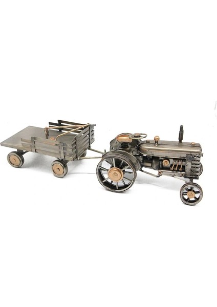 Dekoratif Metal Traktör Römork