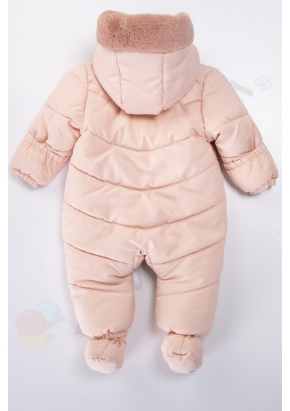 Panda Içi Peluş Patikli Kar Kapüşonlu Kışlık Kız Erkek Bebek Astronot Tulum Kozmonot Mont Çocuk modelleri