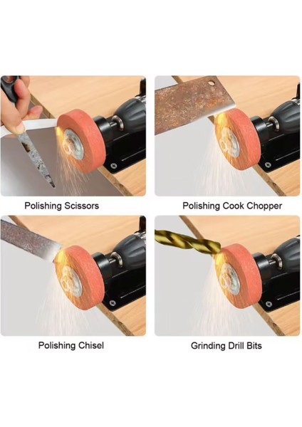 Matkap ile Bıçak Satır Bileme Aparatı ve Bileme Değirmen Taşı Seti Masa Montajlı fiyatları