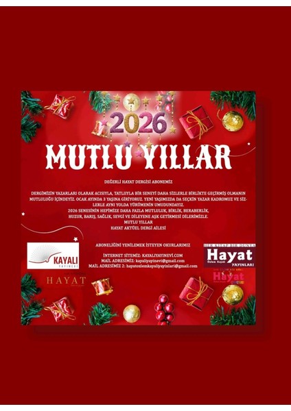 Hayat Dergisi- Aralık 2025, Sayı:24 fırsatları