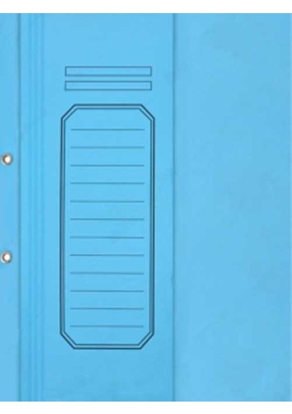 Telli Dosya Karton Yarım Kapak Lüx Mavi 25 Li