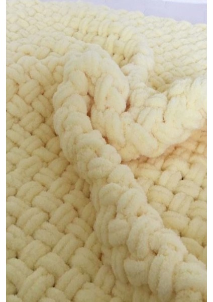 Bebek Battaniyesi Açık Sarı 85*85 cm